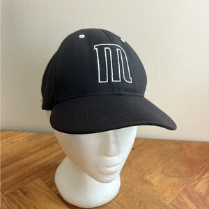 Black Twins Baseball Hat Cap with Embroidered M Logo XS-Small Minnesota baseball